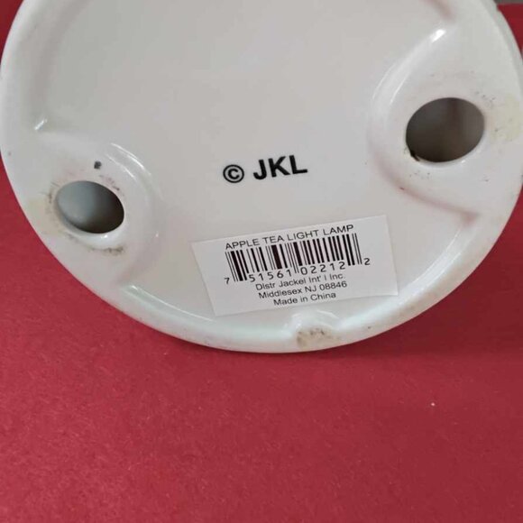 JKL Apple Theme Ceramic (2) pcs Votive Set Vintage - Picture 3 of 9